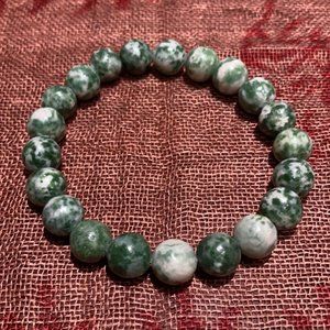 8MM Snake Dragon Jade Bead Bracelet